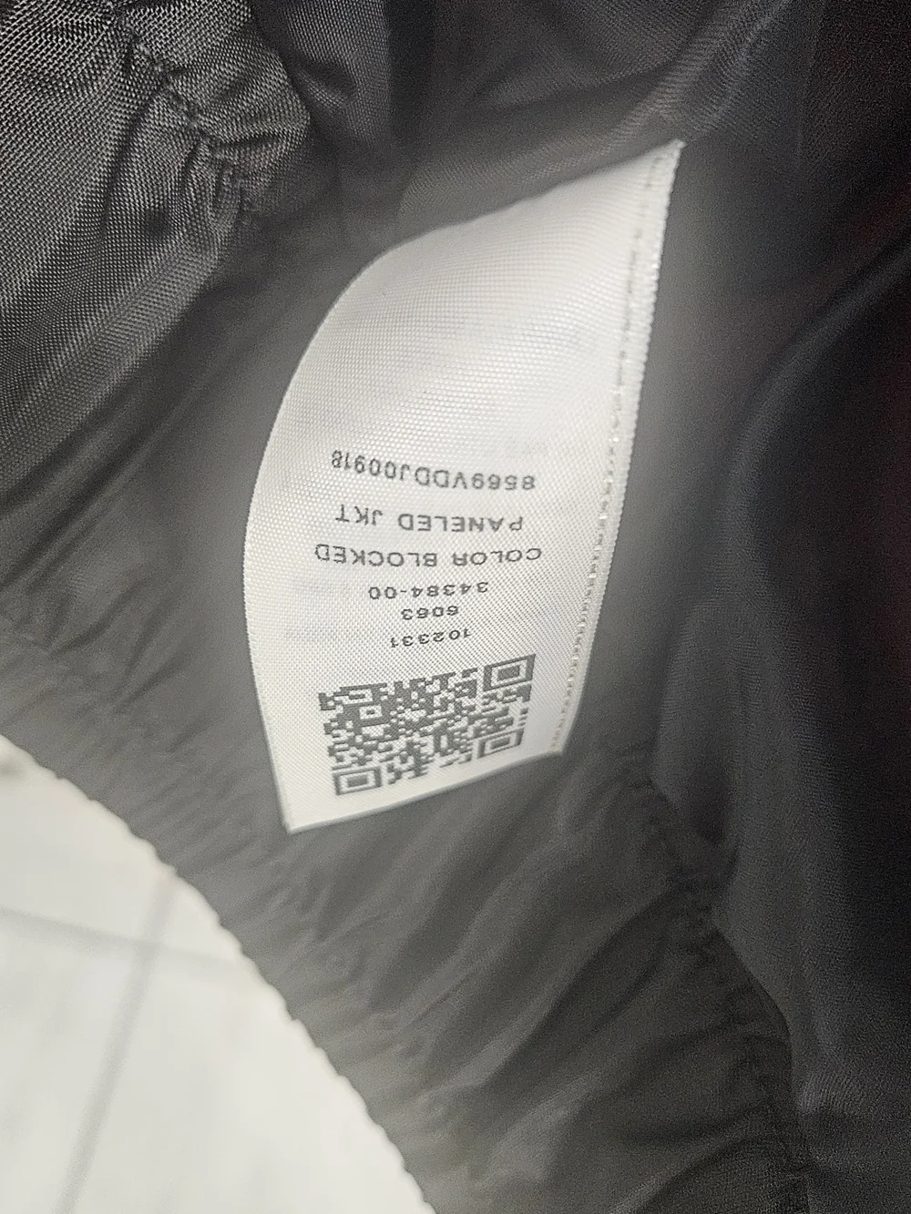 True Religion Dark Red and Black Colorblock Windbreaker